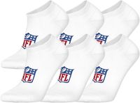 NFL SHIELD Sneaker Socks - 6-pack - Wit - Maat 35/38