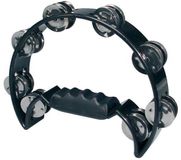 Hayman Tamboerijn - HTA-40-BK - Halve maan - Beatring - 16 paar schellen - Plastic - Zwart