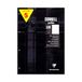 Clairefontaine 58198Cpack Pak met 5 Cursusblokken "CORNELL notes" Gelijmd Perforeerd Zwart - A4 21x29,7 cm - 200 Pagina’s Gelijnd - Wit Papier 90 g - Gecoate Kartonnen Omslag