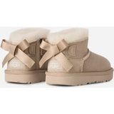 UGG® Ultra Mini Bailey Bow-laars in Beige, Maat 22, Wol