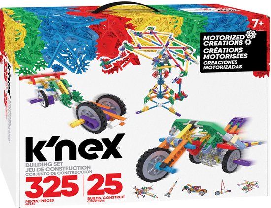 K'NEX Motorized Construction Toy Set - 25 Models, 325 Pieces
