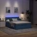 Maison Exclusive - Lit plateforme avec matelas & LED bleu, 140x190 cm, rembourré