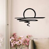 Merkloos Asir - Wanddecoratie - Zwart - 70 x 41 cm