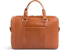 NEGOTIA Leren Laptoptas Heren 15,6 / 16 inch Cognac – Luxe Aktetas / Werktas Mannen – Echt Leer Schoudertas