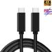 DrPhone TITAN2 - USB-C 3.1 Gen 2 naar Type-C - 5A 100W PD Kabel - E-Mark Chip - QC 4.0/3.0 Quick Fast Oplaadkabel - 10Gpbs Telefoon Data - 4K Audio + Video Uitvoer Draad Lader voor Macbook / iPad / Samsung