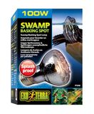 Exo Terra Swamp Basking Spot, ideaal voor aqua- en vochtige terraria, tegen spatwater en sproeiregen, ongevoelige warmtelamp, R20, 100 W, fitting E27