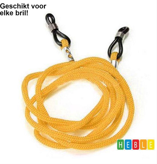 Brillenkoord Universeel Geel - Nylon - 67 cm