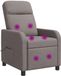 vidaXL - Relaxstoel - Taupe - Stof