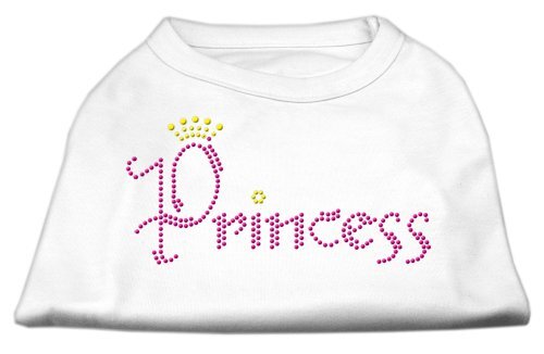 Mirage Pet Products Mirage prinses strass hond shirt, XX-Large, Kleur: wit