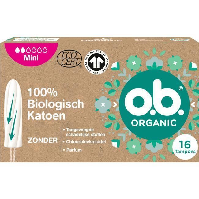 O.B. Tampons organic mini 16st