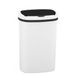 FDW Afvalemmer met sensor en deksel, kunststof, 50 liter, keukenafvalemmer, smart, automatisch, contactloos, elektrische vuilnisbak, waterdicht, wit