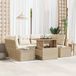 Maison Exclusive - Ensemble de jardin 7 pièces, beige, en polyrotin