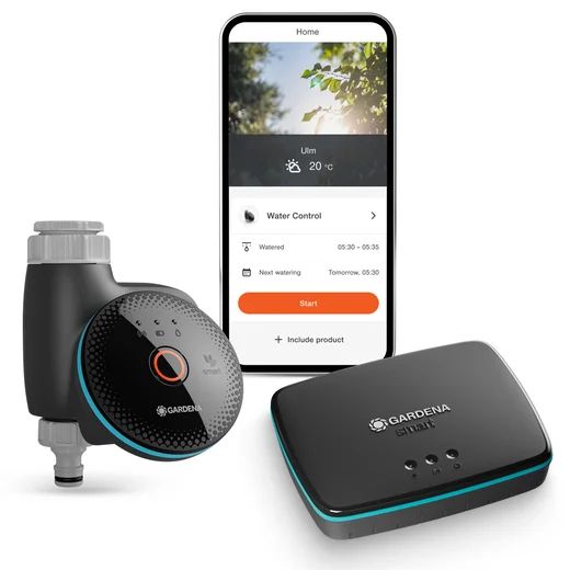 GARDENA 19043-20 Smart Water Control Set | Bedraad en draadloos | Zwart
