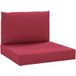 Maison Exclusive - Coussins de palette lot de 2 rouge bordeaux tissu Oxford