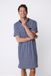 Pastunette - Nachthemd - Blue Motion - Katoen - Blauw/Wit - Maat S