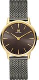 DANISH DESIGN AKILIA IV70Q1251 Dames Polshorloge Analoog Quartz Mineraalglas Staal Goudkleurig/Grijs