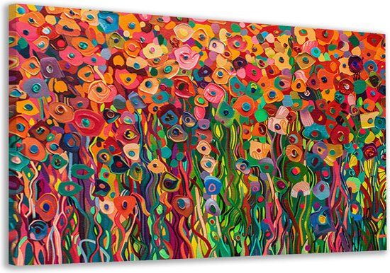 Merkloos / Sans marque Canvas Painting Floral Portrait 60x40cm - Wall Decoration