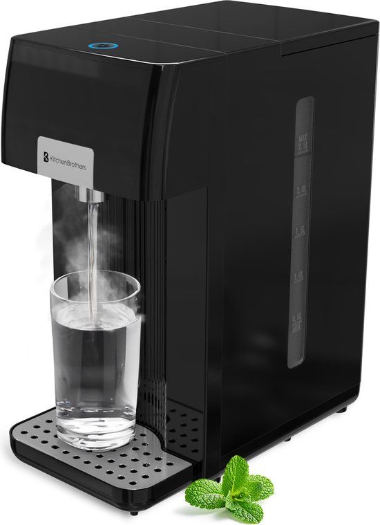 KitchenBrothers Heetwaterdispenser - 2,5L - Instant Waterkoker - Zwart