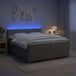 Maison Exclusive - Boxspringbed met matras, taupe, 200 x 200 cm, gestoffeerd
