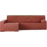 ECOMMERC3 Housse de canapé méridienne avec bras long gauche, universel et polyvalent – Housse de canapé pour méridienne, orange, protection facile à installer pour dossier, assise et accoudoirs