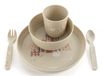 reer Kinderservies set | Motief: Little Farm | Bioplastic servies voor peuters van 100% ISCC-gecertificeerd materiaal | 5-delig | BPA-vrij | vaatwasmachinebestendig