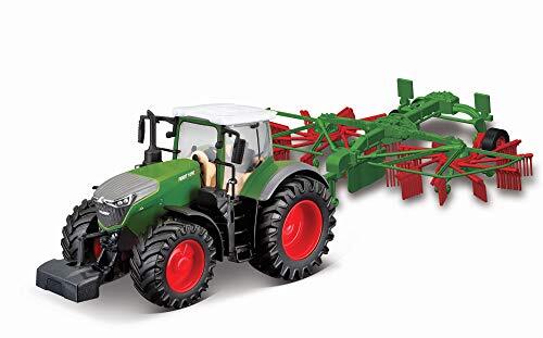 Bburago B18-31665 10CM FENDT 1050 Vario met Whirl RAKE, ROOD