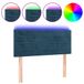 VidaXL Hoofdbord LED 80x5x78/88 cm velours bleu foncé