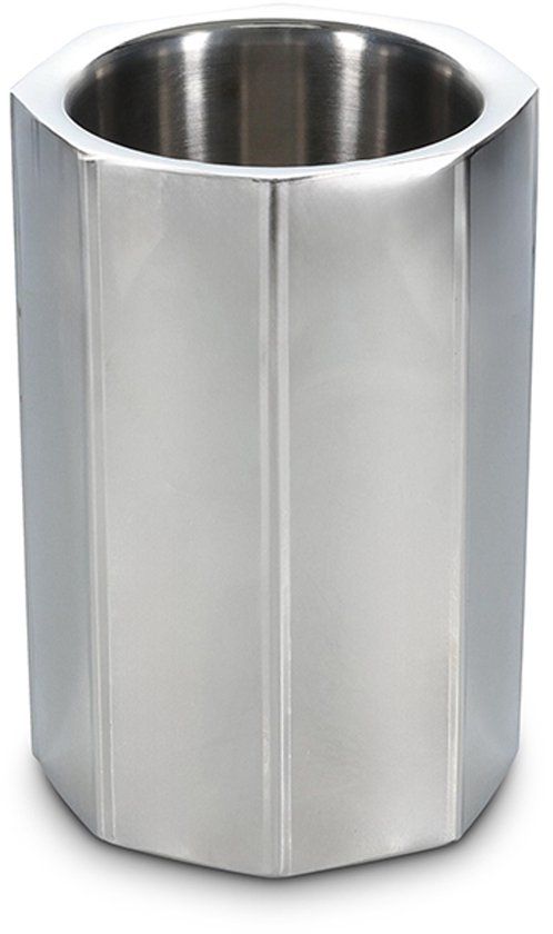 S&P Collection Wijnkoeler 13x20cm dubbelwandig zilver Nox