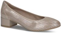 Caprice Dames Pumps 9-22501-44 Bruin Leer Blokhak Ronde Neus Maat 39 EU