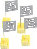 Folat Cocktailprikkers 25 jaar Jubileum Zilver 200 stuks