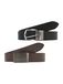 JACK & JONES Ceinture 'JACLUIS' marron foncé / noir