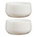 Mica Decorations Venice plantenpot schaal - 2x - ivoor wit - terracotta - D34 x H16.5 cm