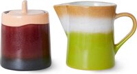 HKliving 70's Ceramic Milk and Sugar Set - Multi