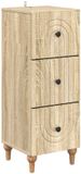 vidaXL Ladekast Bewerkt hout Sonoma Eiken 90 x 34,5 x 33 cm