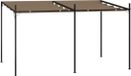 vidaXL Prieel met uittrekbaar dak 400x300x233 cm taupe