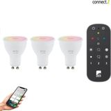 EGLO starter-z Starterspakket - 3x GU10 RGB LED lampen - Afstandsbediening - Zigbee