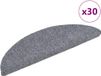vidaXL Trapmatten zelfklevend 30 stuks 56x17x3 cm lichtgrijs