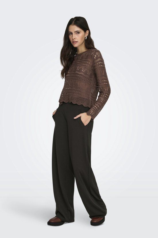 JDY - JDYLOUISVILLE CATIA LIFE WD PNT JRS NOOS Dames Leggings Chocolate Torte
