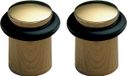 AMIG Deurstopper/deurbuffer - 2x - D20mm - inclusief schroeven - goud