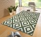 Hanse Home Modern vloerkleed ruiten Diamond - groen/crème 160x230 cm