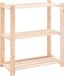vidaXL Opbergrek 3-laags 80x38x90 cm massief grenenhout 150 kg
