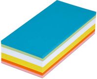 MAUL Presentatiekaarten rechthoekig Papier 250 stuks 20.5 x 9.5 x 0.02 cm geel blauw groen rood oranje wit