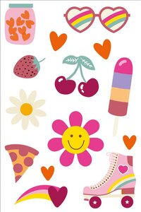 Folat Tattoo boho girlz - 14 stuks - Multi