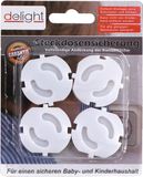 Delight Stopcontactbeveiliging - 4x - wit