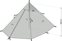 DD Hammocks DD SuperLight Pyramid Tent Family Size Groen