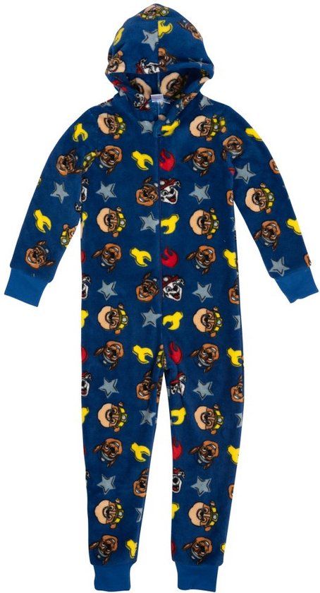 4KidsOnly United Labels AG Paw Patrol Onesie - Pyjama / Jumpsuit / Huispak - Fleece - Blauw - Maat 122/128