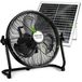 OEM Zonneventilator, 30,5 cm, metaal, 12 standen, 360° verstelbaar, zwart