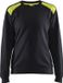 Blåkläder Sweatshirt bi-colour Dames 3408-1158 - Zwart/High Vis Geel - XL