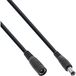 InLine 26905B DC verlengkabel Zwart 5 m 5.5 x 2.1 mm