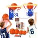Panier de basket mini - Éclairé avec son et score automatique - 2 modes de jeu - Ventouse - 4 balles incluses